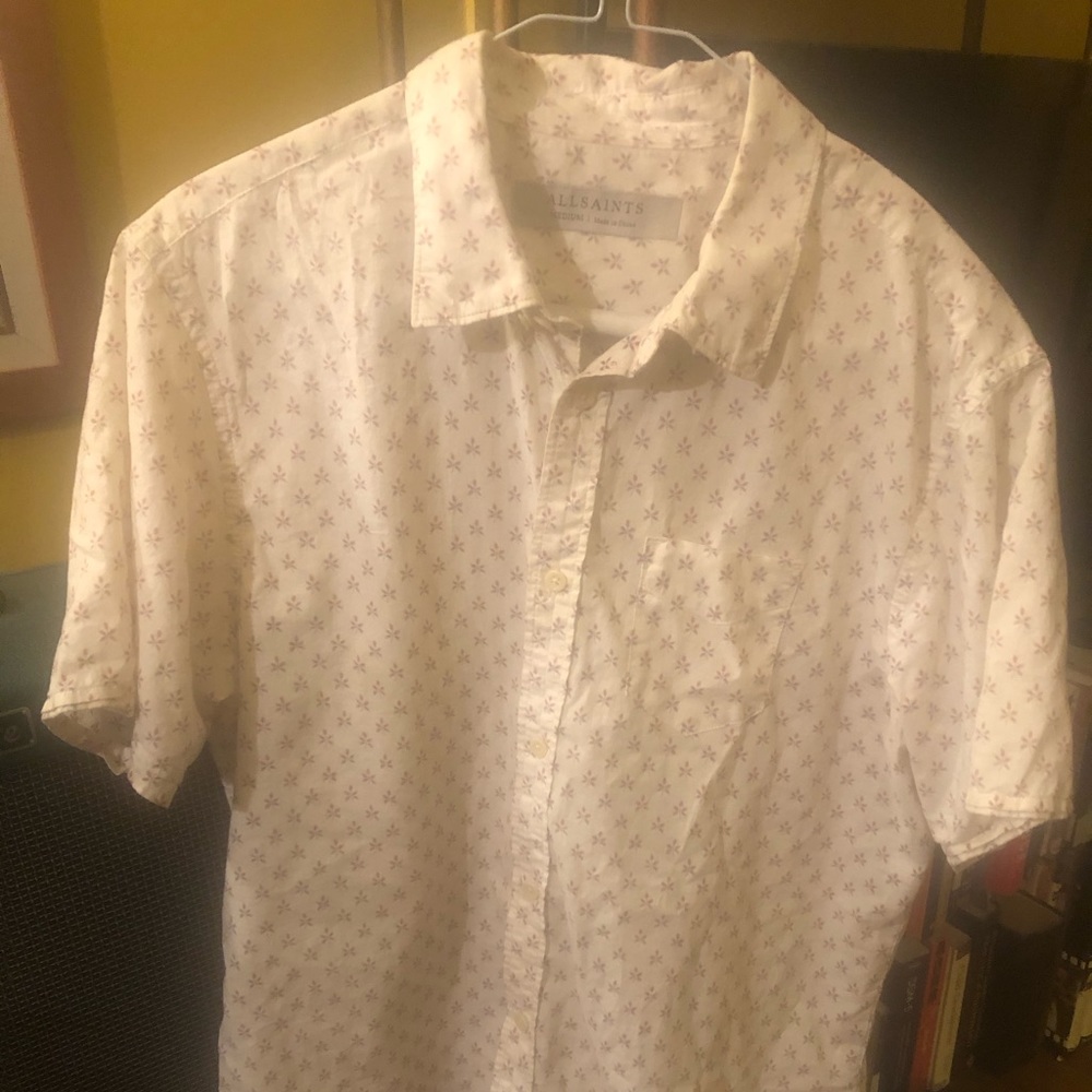 Allsaints short sleeve button down shirt